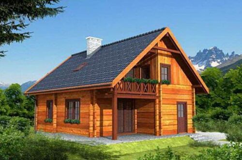 western wooden house