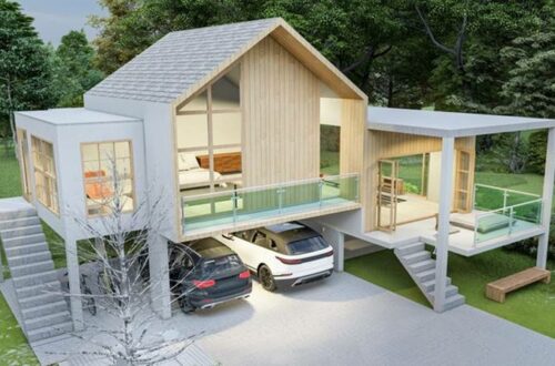 Half-storey minimalist house, Japanese style